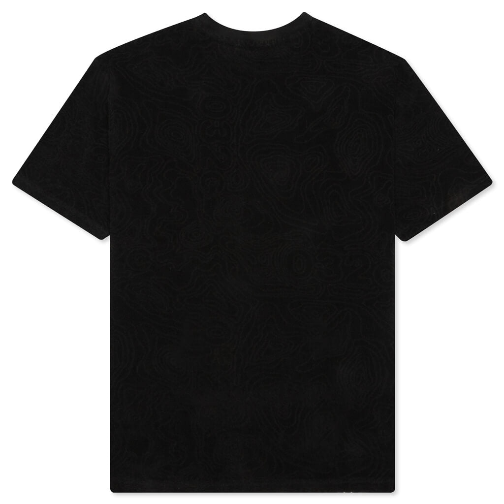 Topos Shaved Terry T-Shirt - Black