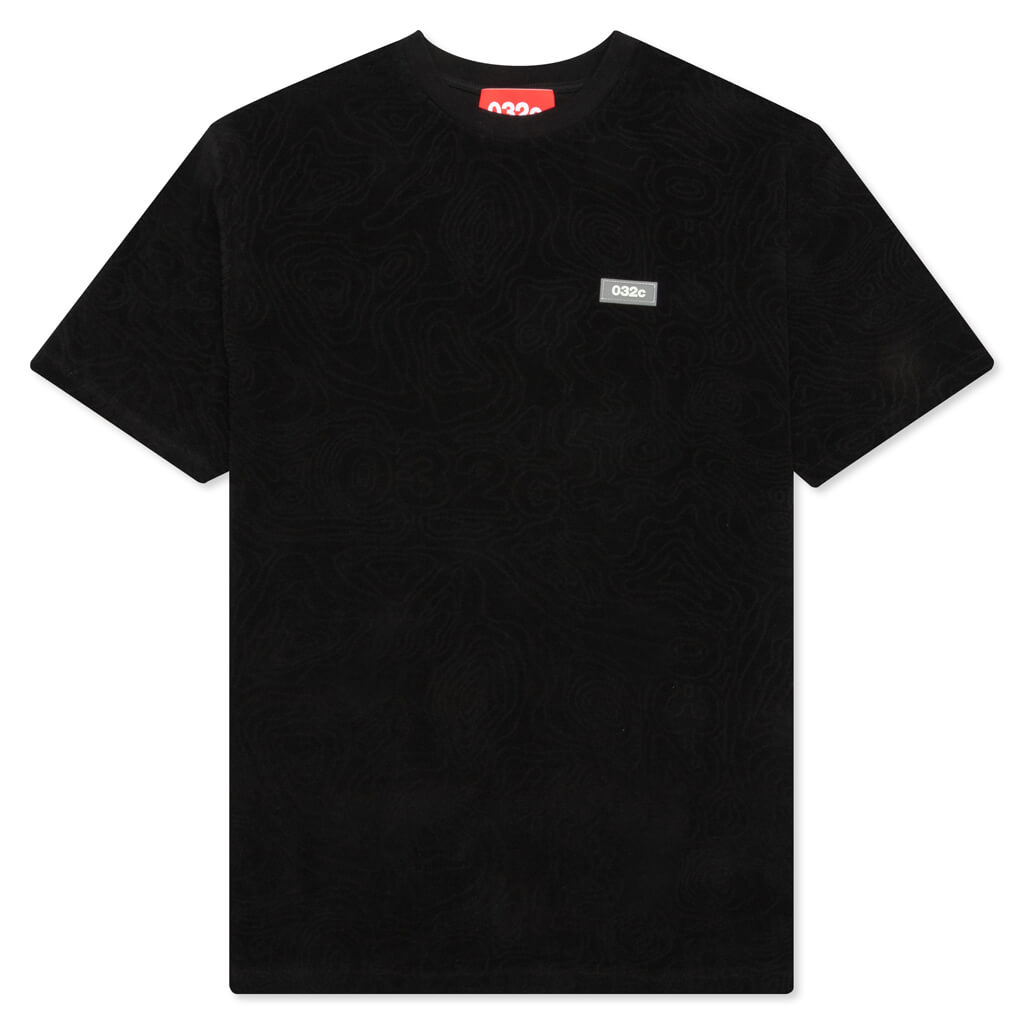 Topos Shaved Terry T-Shirt - Black