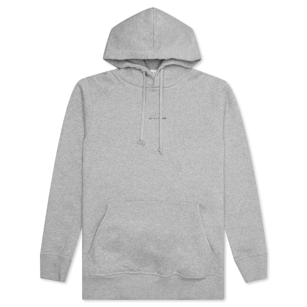 Graphic Hoodie - Grey Melange