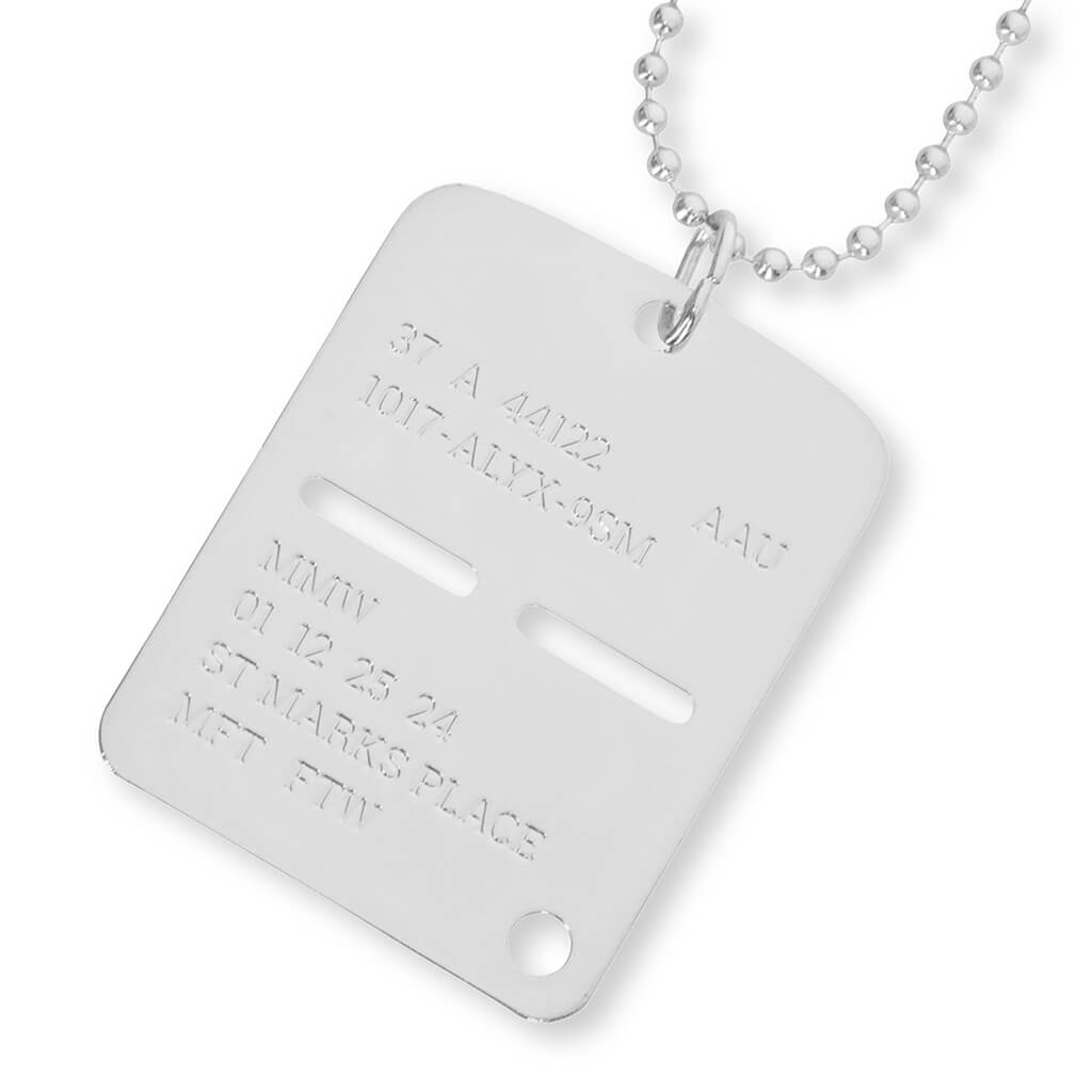 Military Tag - Silver, , large image number null