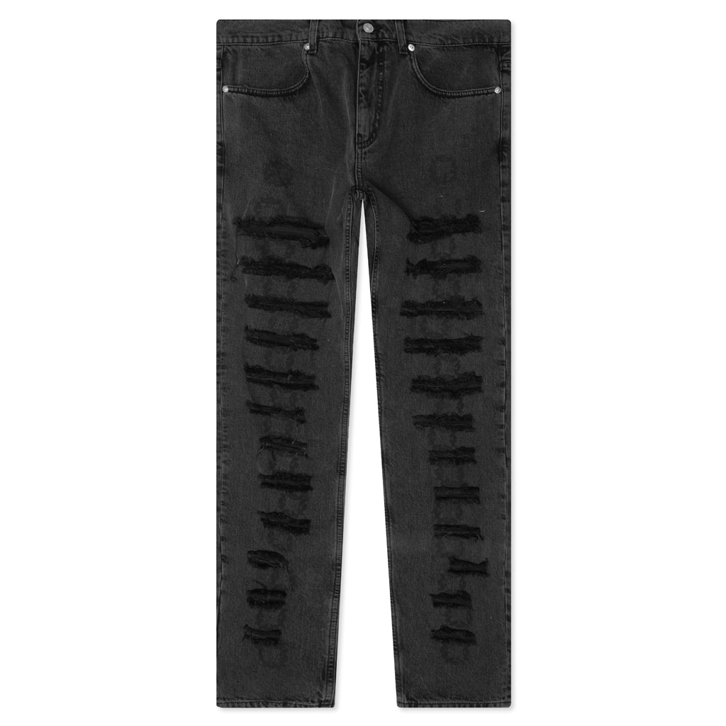 Slashed Skinny Jean - Black