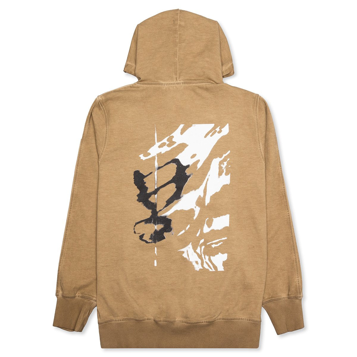 Hoodie w/ Prints - Dark Sand, , large image number null