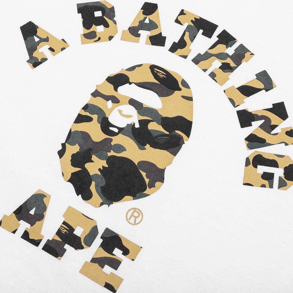 Kid's 1st Camo College Tee - White/Yellow, , large image number null