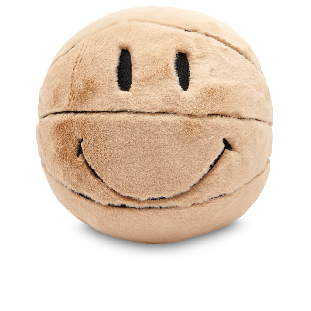 Smiley Sherpa Basketball Pillow - Sand, , large image number null