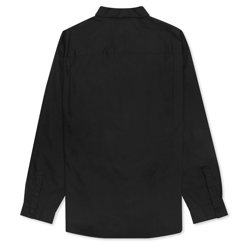 L/S Psycho Embroidery Shirt - Black