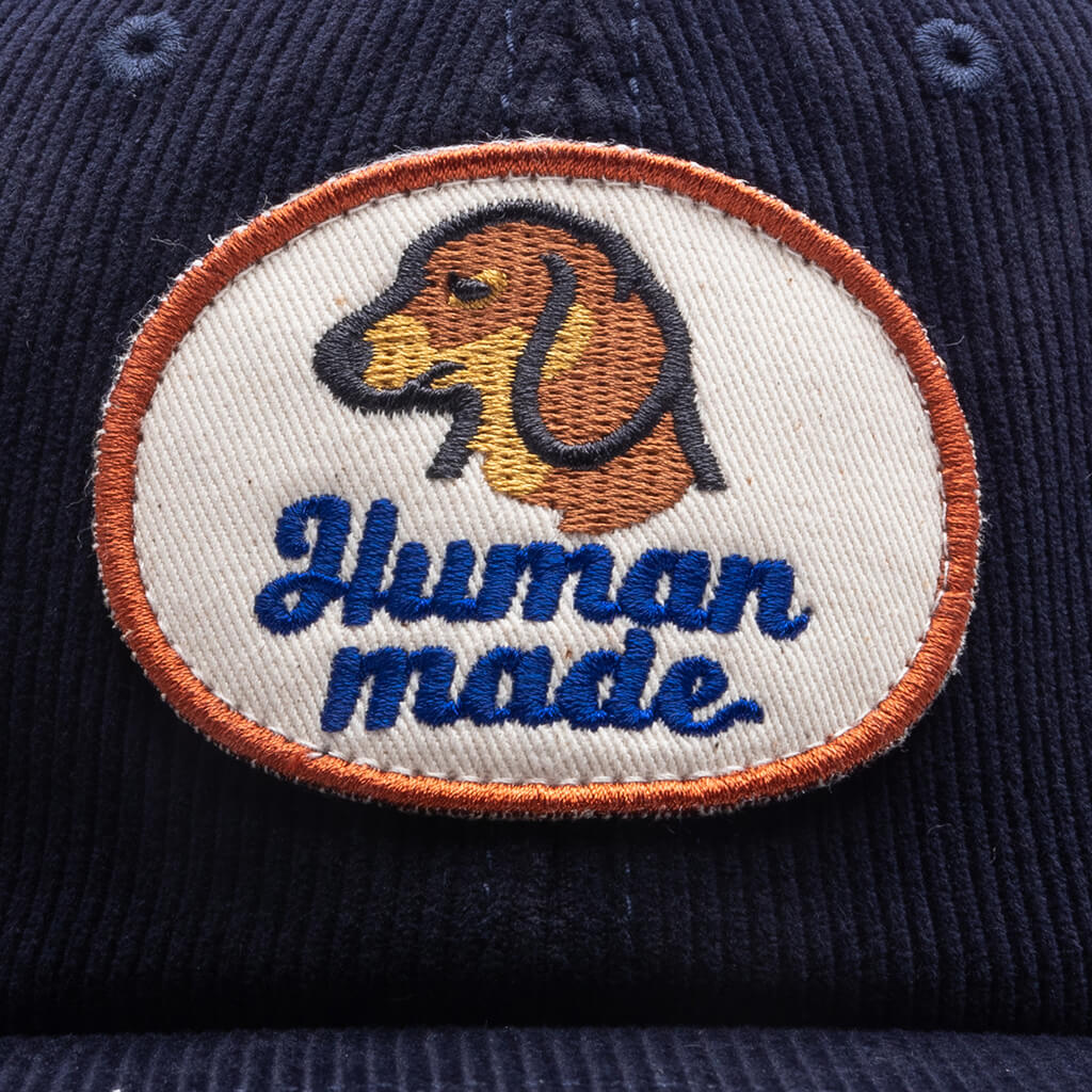 6 Panel Corduroy Cap - Navy