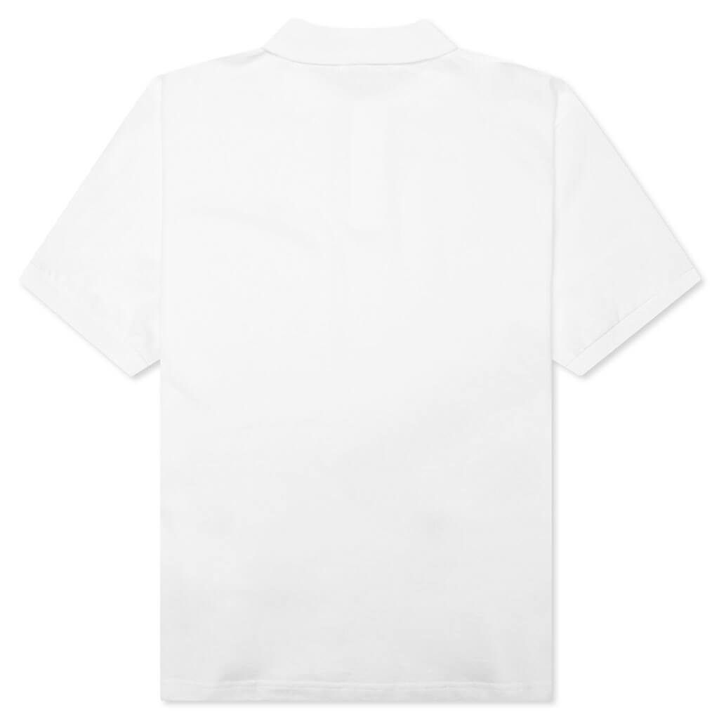 Ape Head One Point Relaxed Fit Polo - White