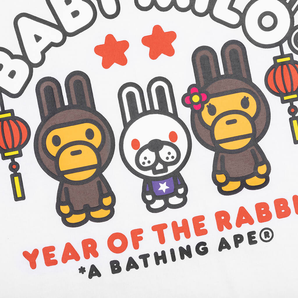 Year Of The Rabbit Baby Milo Tee - White, , large image number null