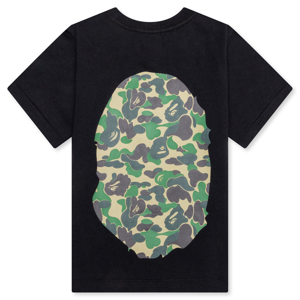 Kid's ABC Camo Big Ape Head Tee - Black/Green