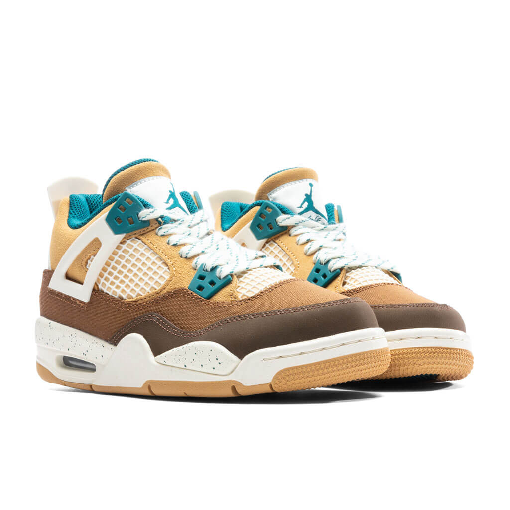 Air Jordan 4 Retro (GS) 'Cacao Wow' - Cacao Wow/Geode Teal/Ale Brown