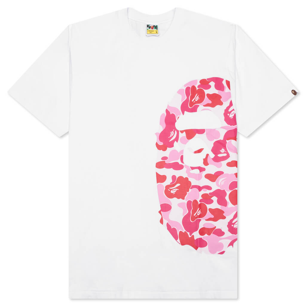 Abc Camo Side Big Ape Head Tee - White/Pink, , large image number null