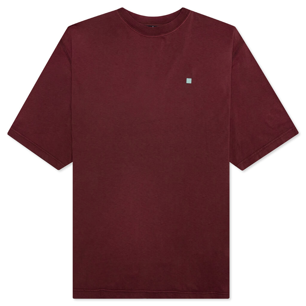 Crew Neck T-Shirt - Wine Red