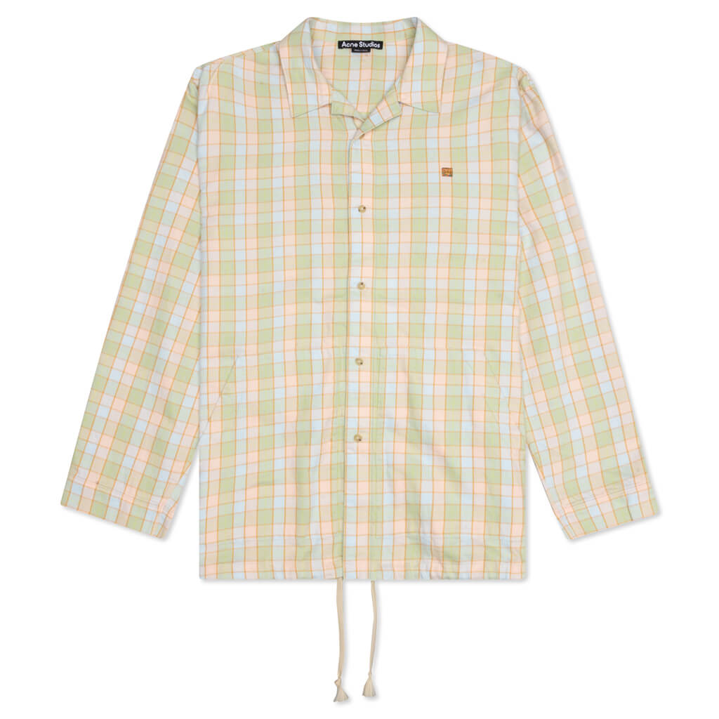 Flannel Shirt - Orange/Beige, , large image number null