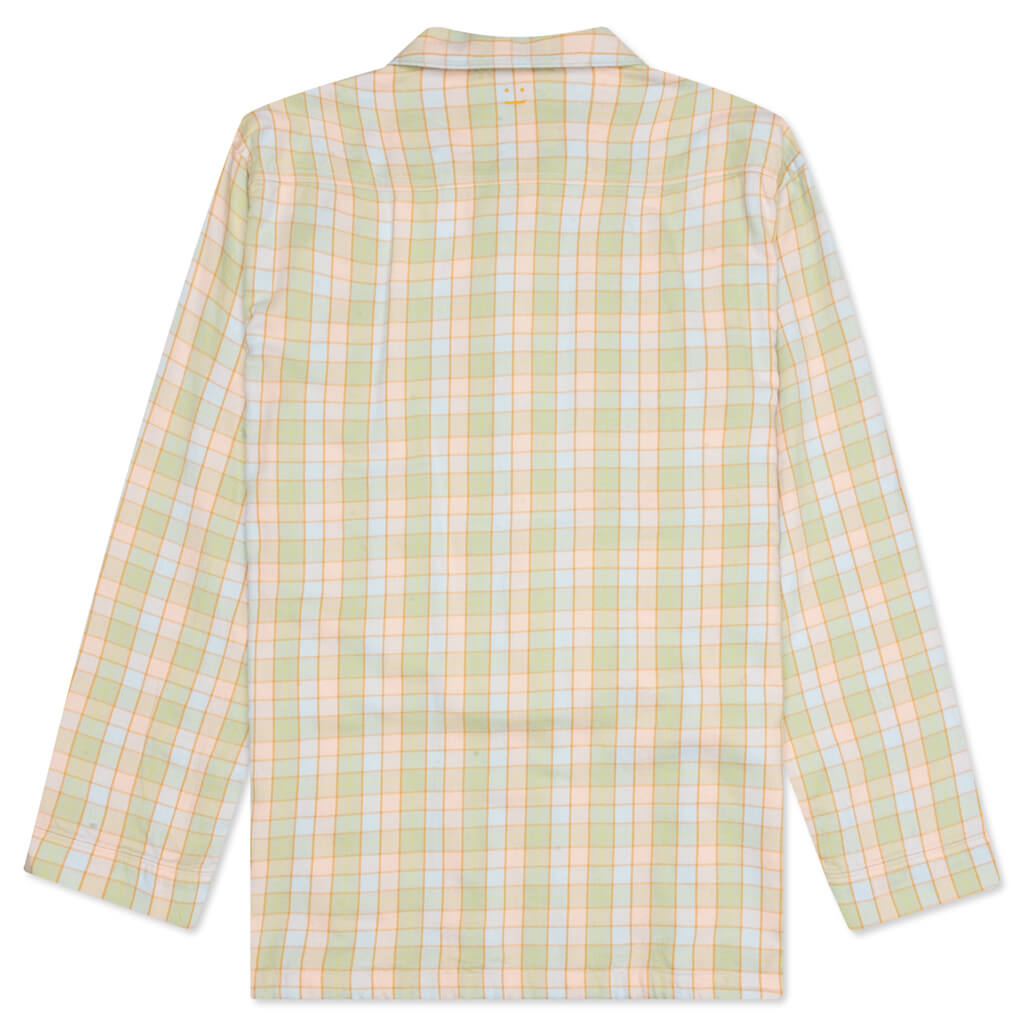 Flannel Shirt - Orange/Beige