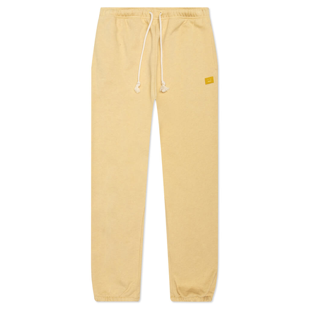 Fleece Sweatpants - Pale Yellow/Melange, , large image number null