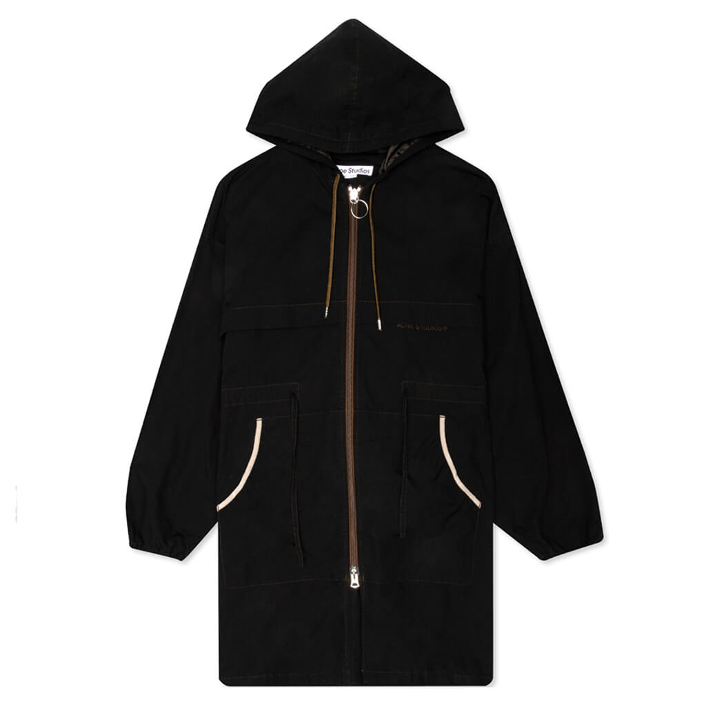 Hooded Down Jacket - Black, , large image number null