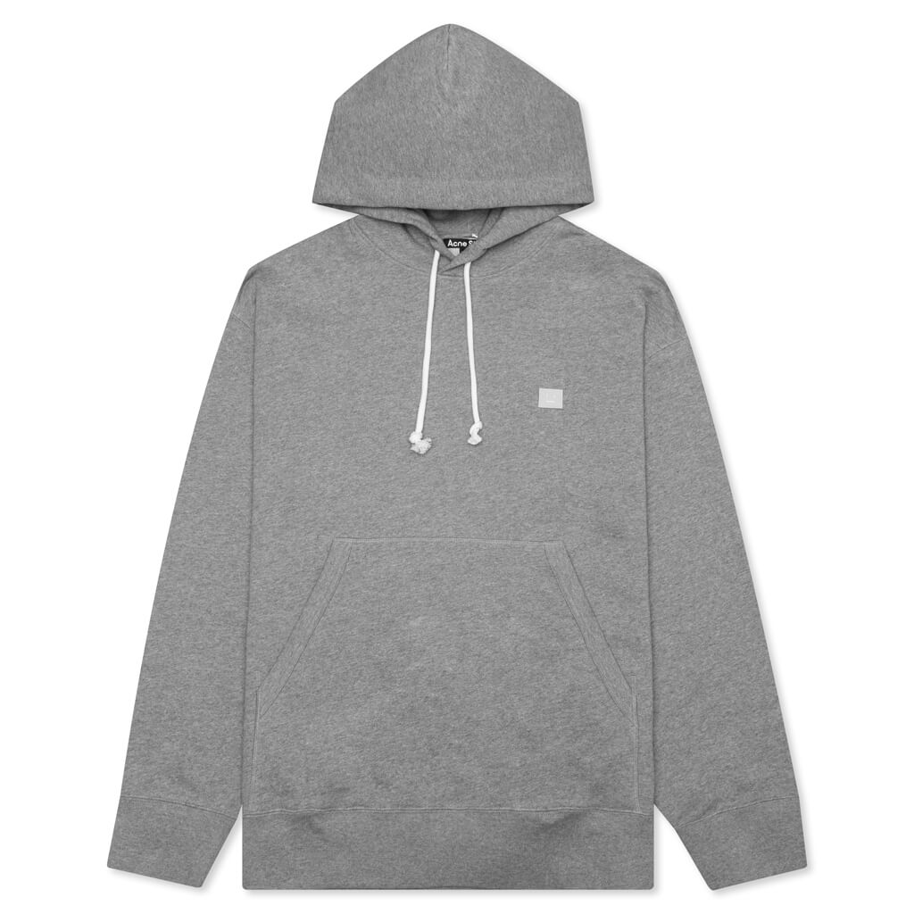 Fonbar Face Hooded Sweatshirt - Light Grey Melange