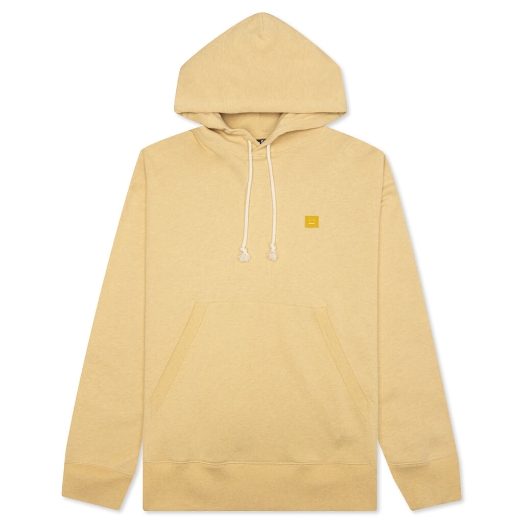 Hooded Sweatshirt - Pale Yellow/Melange