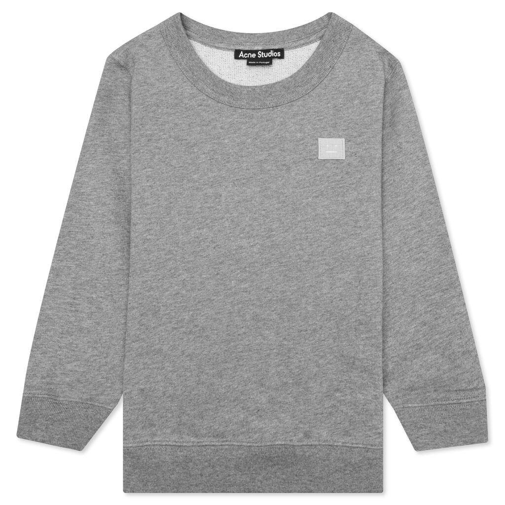 Kid's Crewneck Sweatshirt - Light Grey Melange