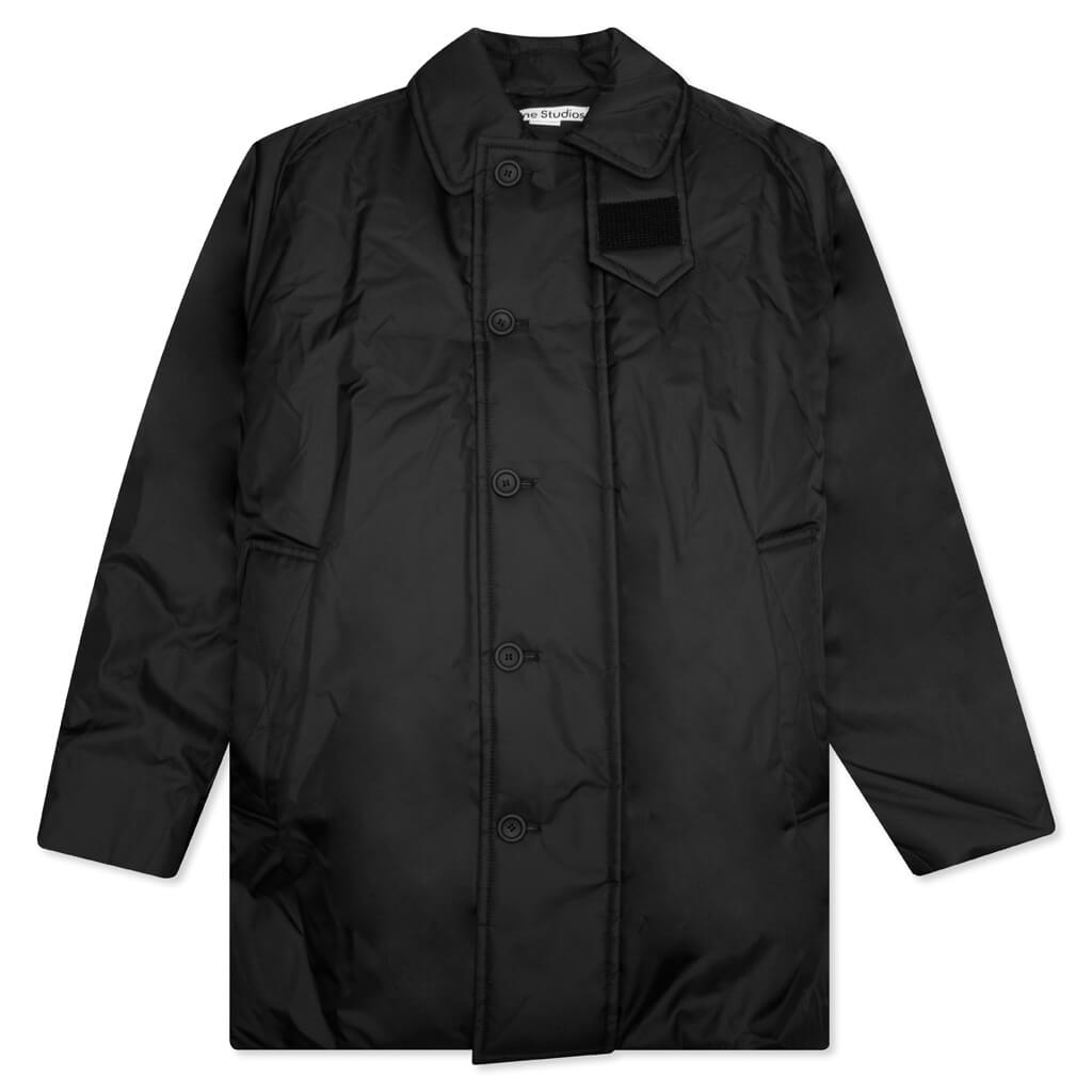 Padded Nylon Jacket - Black, , large image number null