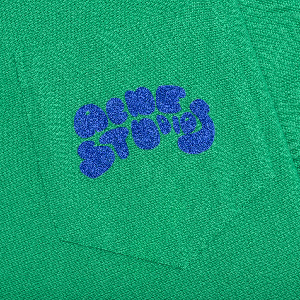 Bubble Logo Polo T-Shirt - Electric Green, , large image number null
