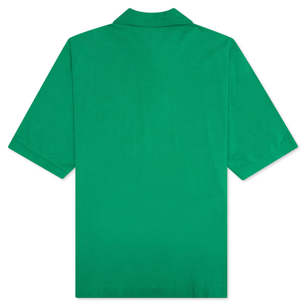 Bubble Logo Polo T-Shirt - Electric Green