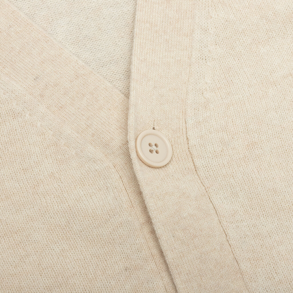 Wool Knit Cardigan - Oatmeal/Melange, , large image number null