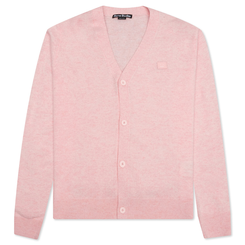 Wool Knit Cardigan - Faded Pink/Melange, , large image number null