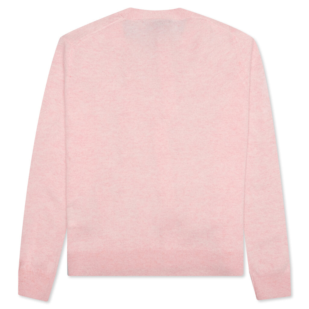 Wool Knit Cardigan - Faded Pink/Melange, , large image number null