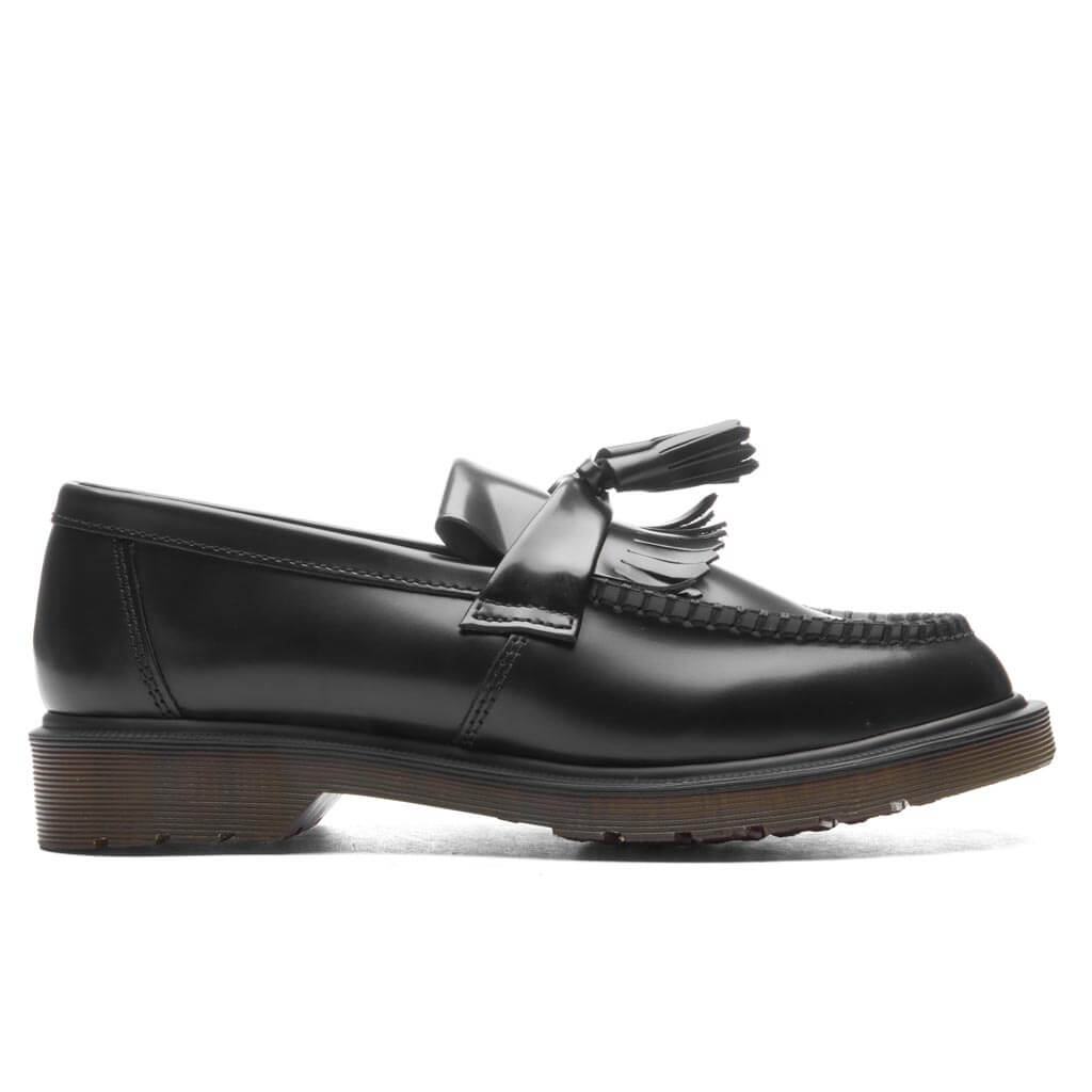Adrian Smooth Leather Tassel Loafer - Black