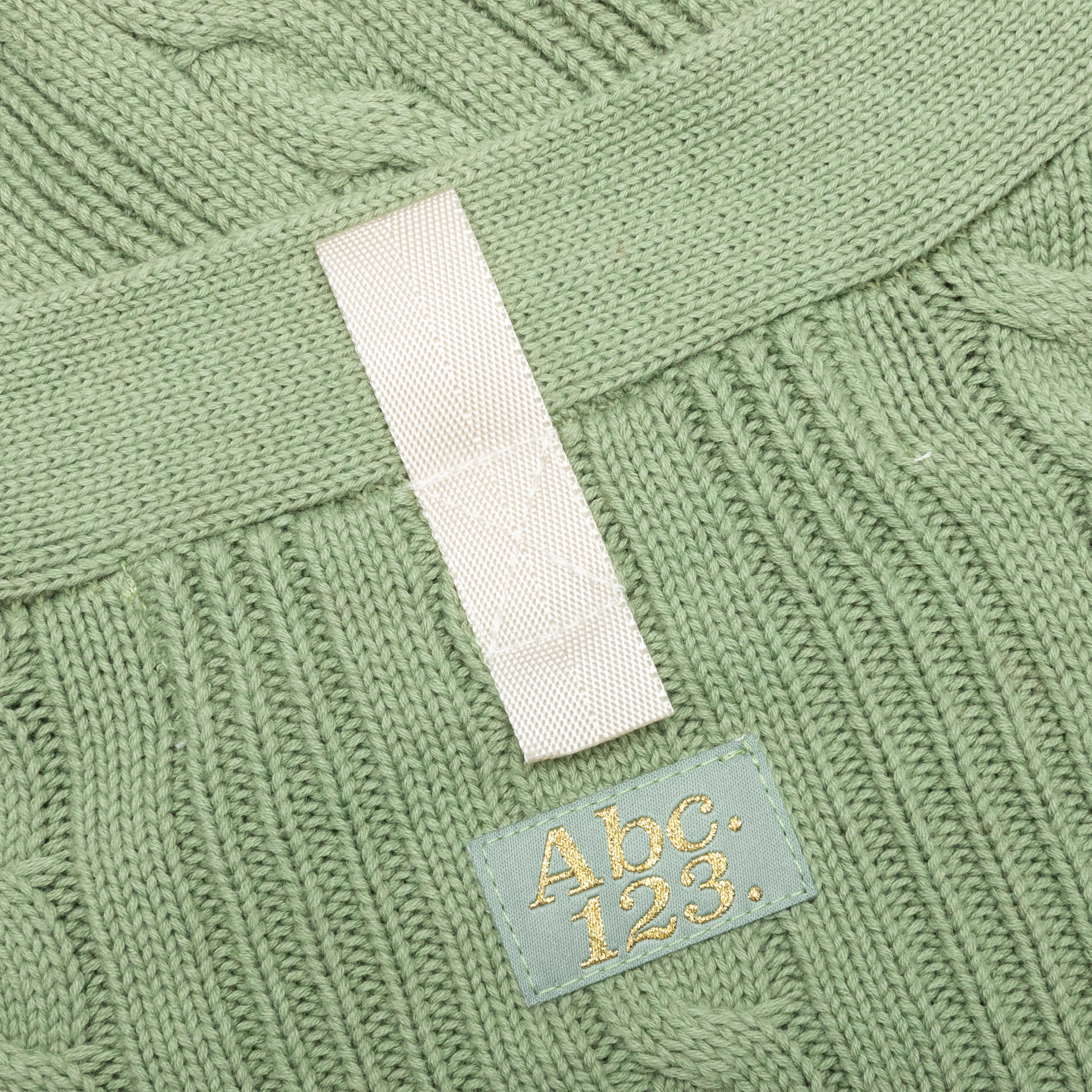 Cableknit Cardigan-Aventurine Green, , large image number null