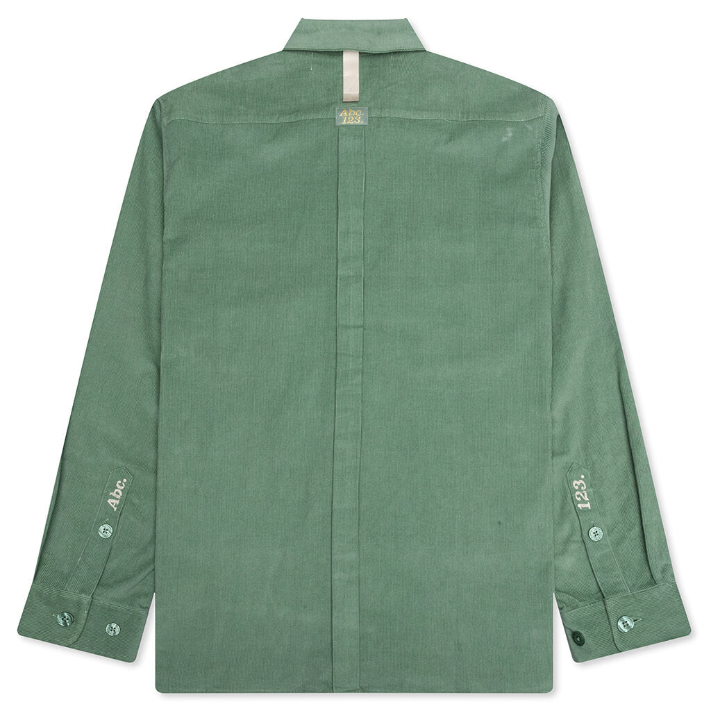 Corduroy Studio Work Shirt - Aventurine Green