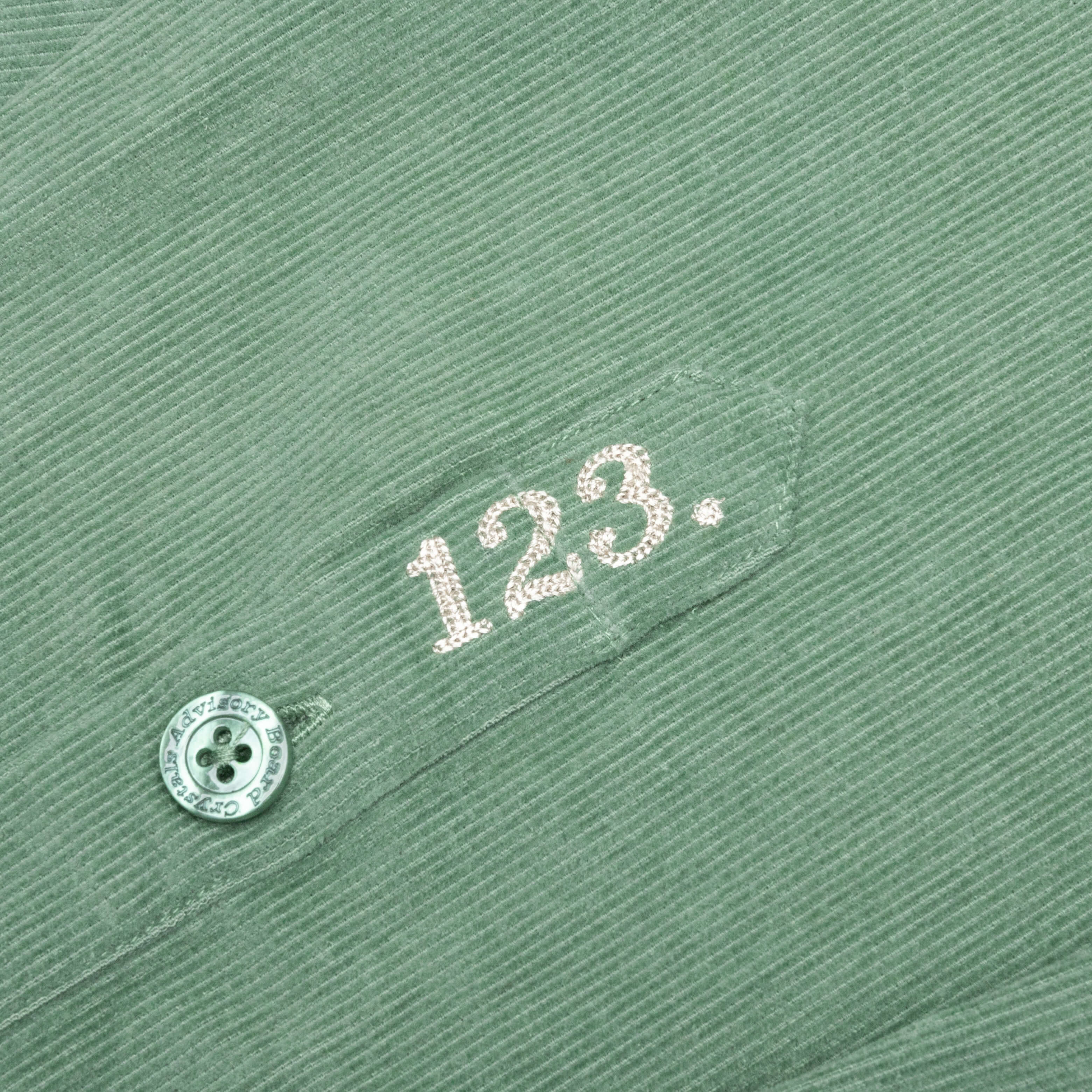 Corduroy Studio Work Shirt - Aventurine Green, , large image number null