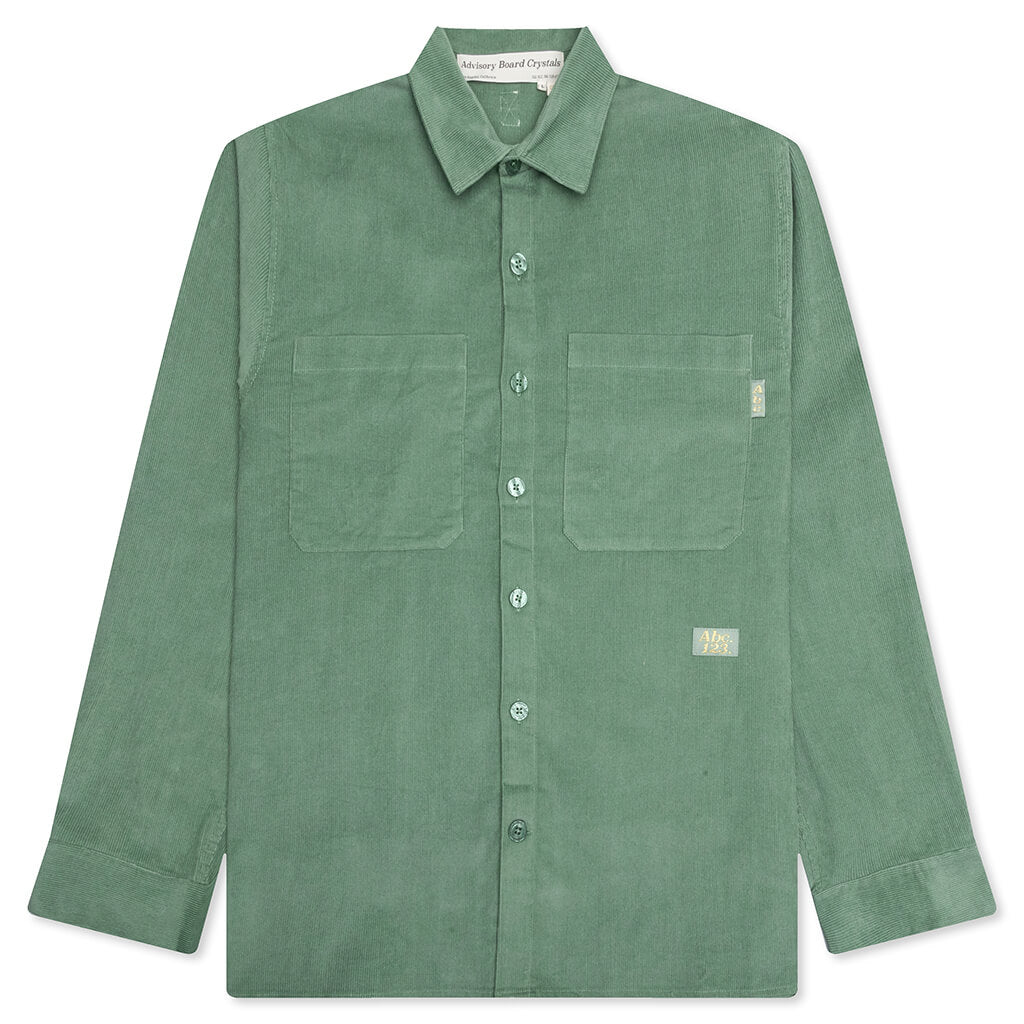 Corduroy Studio Work Shirt - Aventurine Green