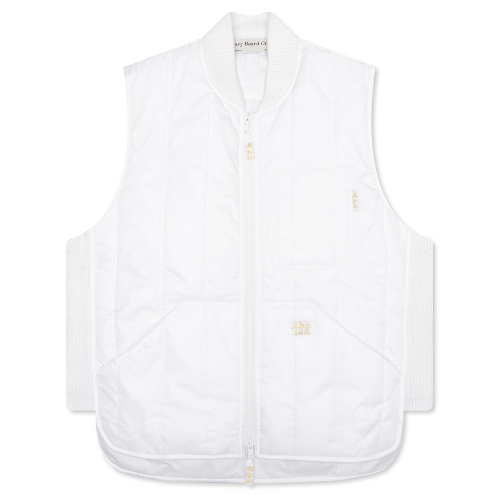 Puffer Vest - Selenite White