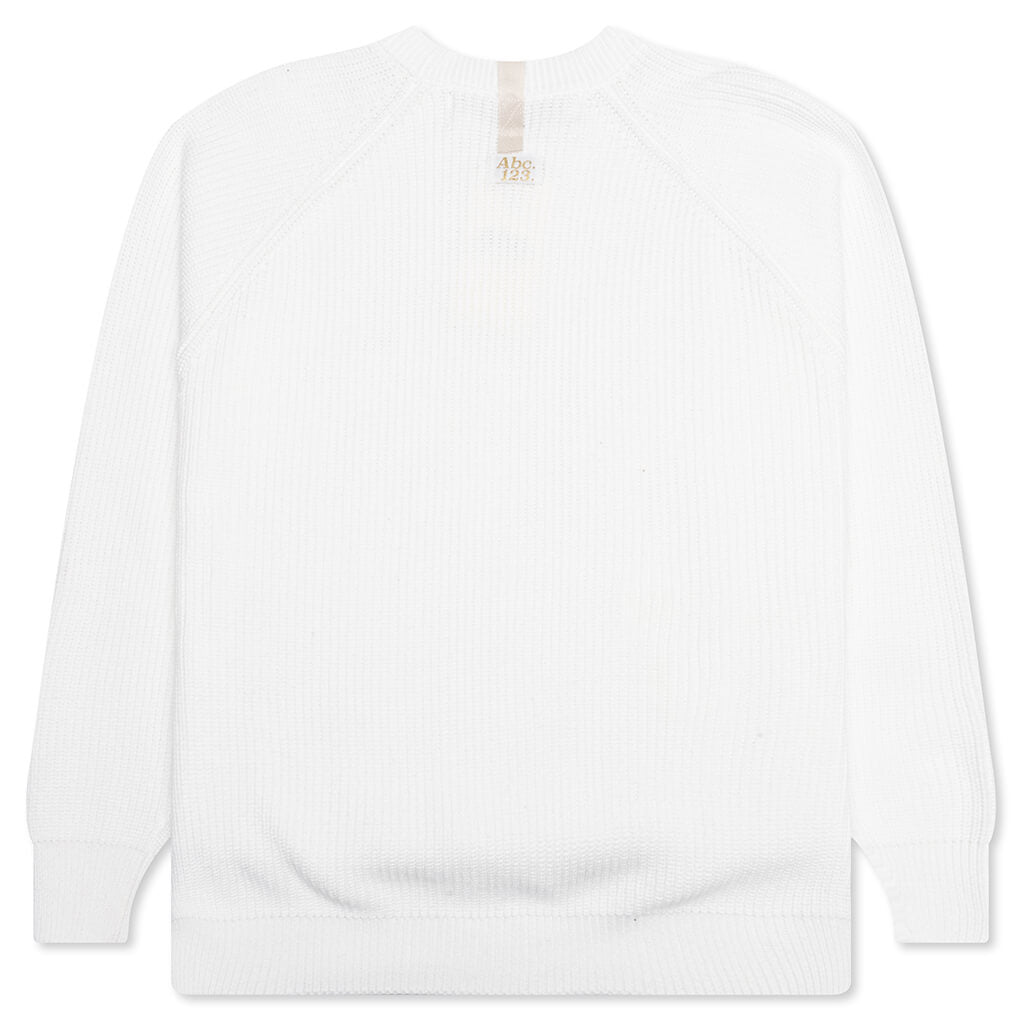 Ribbed Crewneck - Selenite White