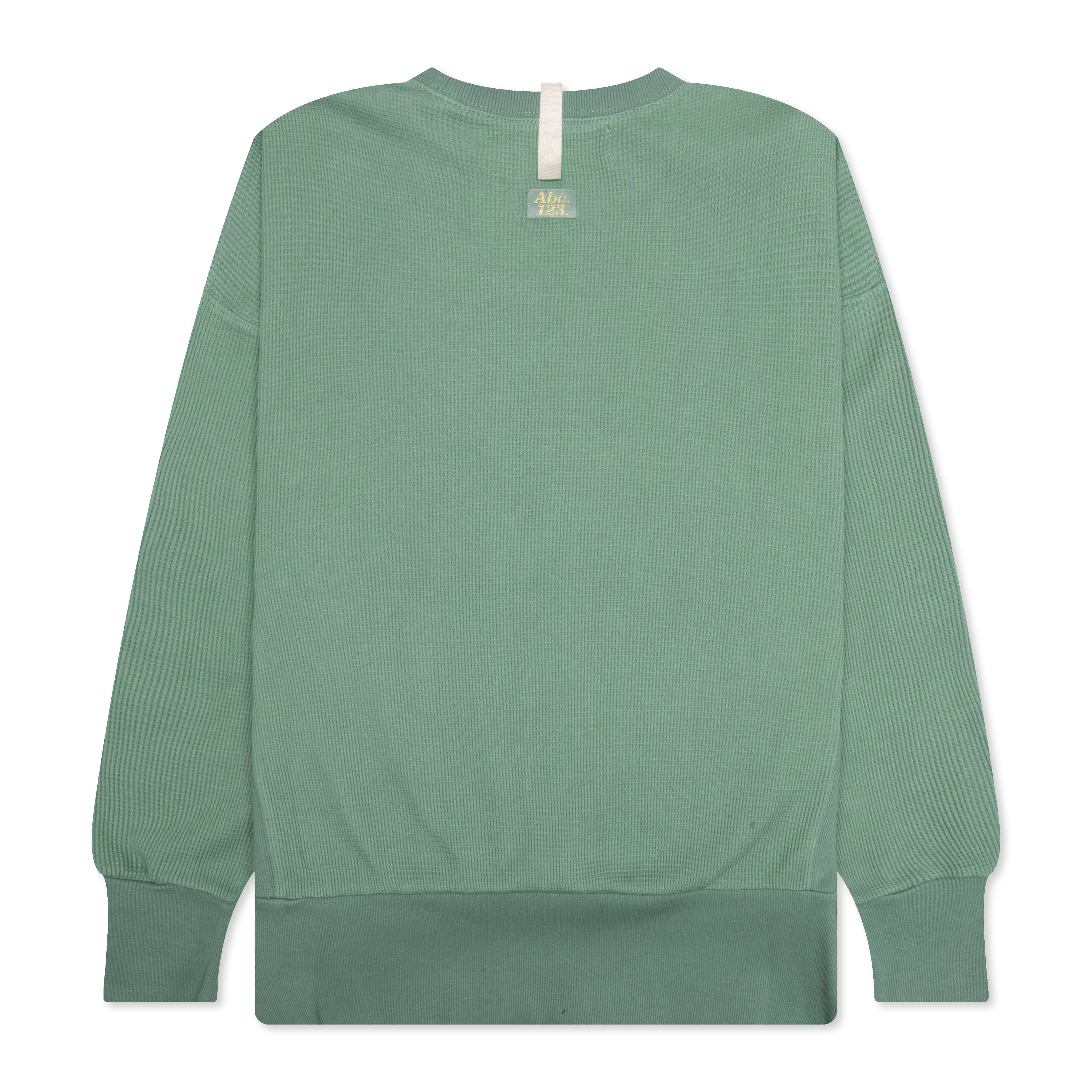 Waffle Crewneck - Aventurine Green