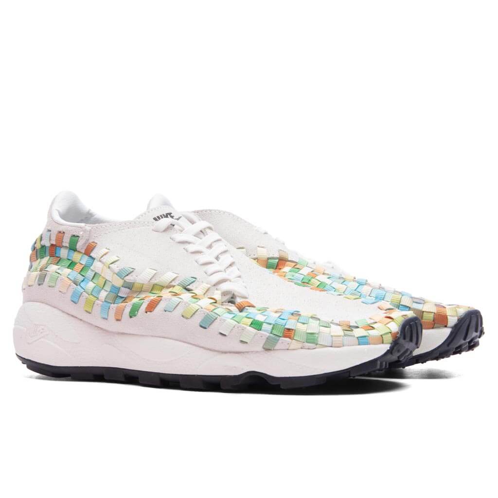 Women's Air Footscape Woven - Summit White/Black/Multi-Color, , large image number null