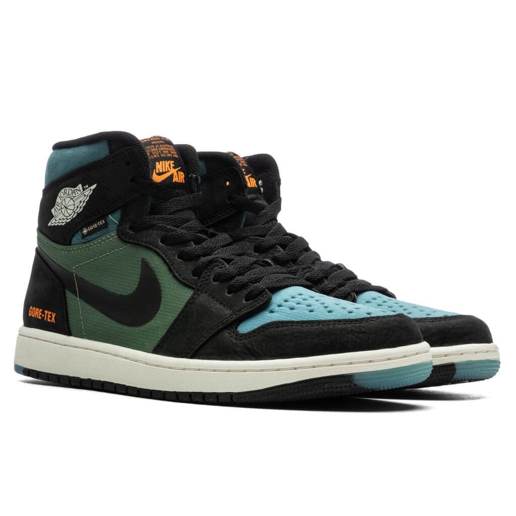 Air Jordan 1 Element 'Black Olive'- Black/Sky J Light Olive/Bright Mandarin