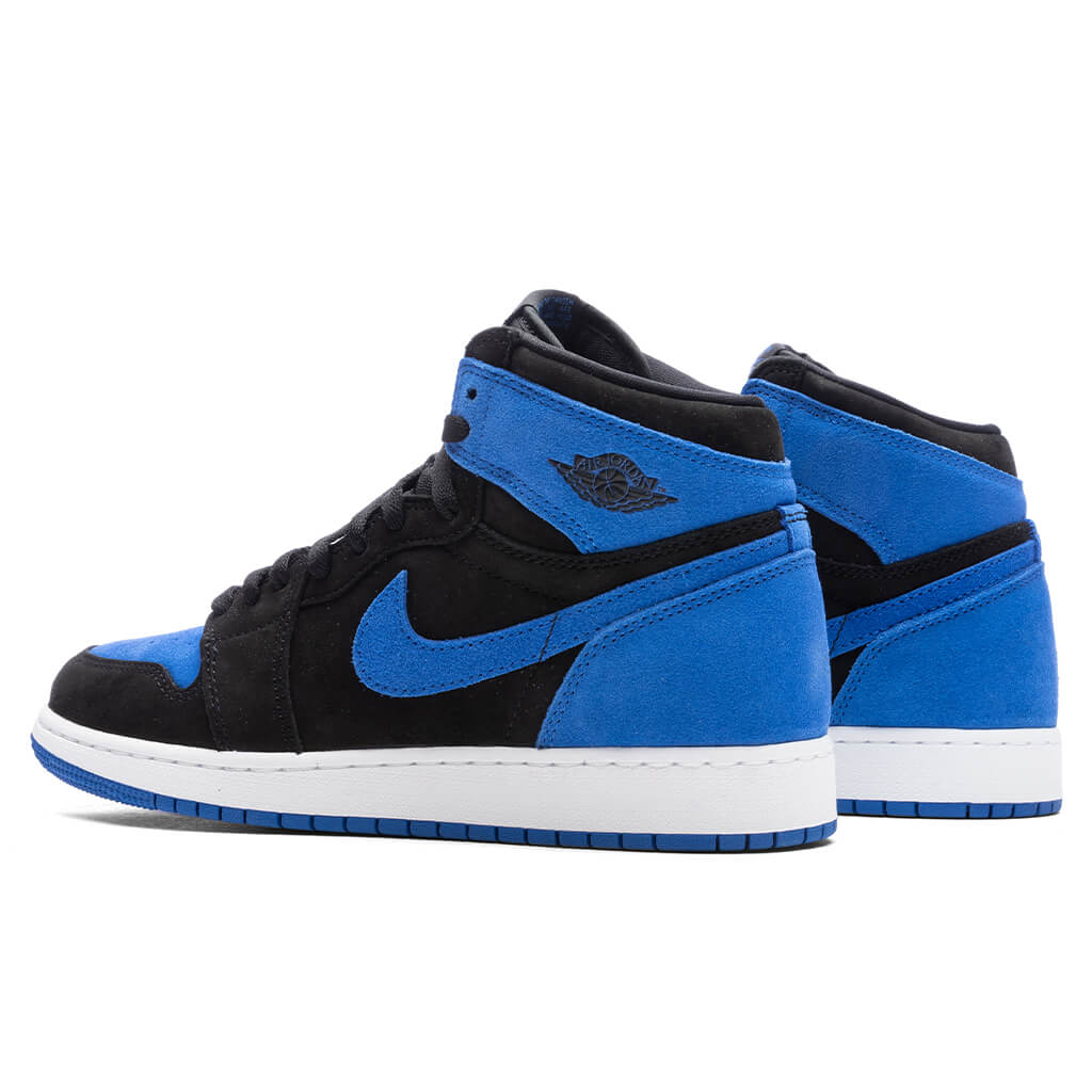 Air Jordan 1 Retro High OG (GS) 'Royal Reimagined' - Black/Royal Blue/White, , large image number null