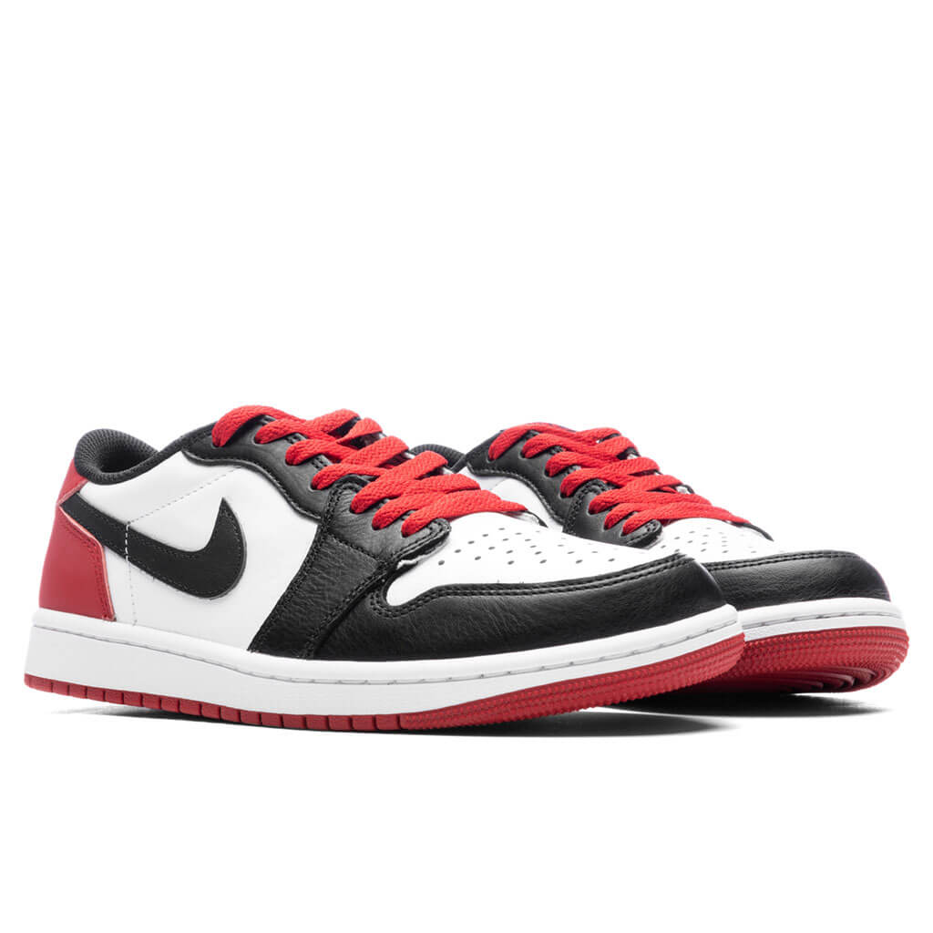 Air Jordan 1 Low OG 'Black Toe' - White/Black/Varsity Red