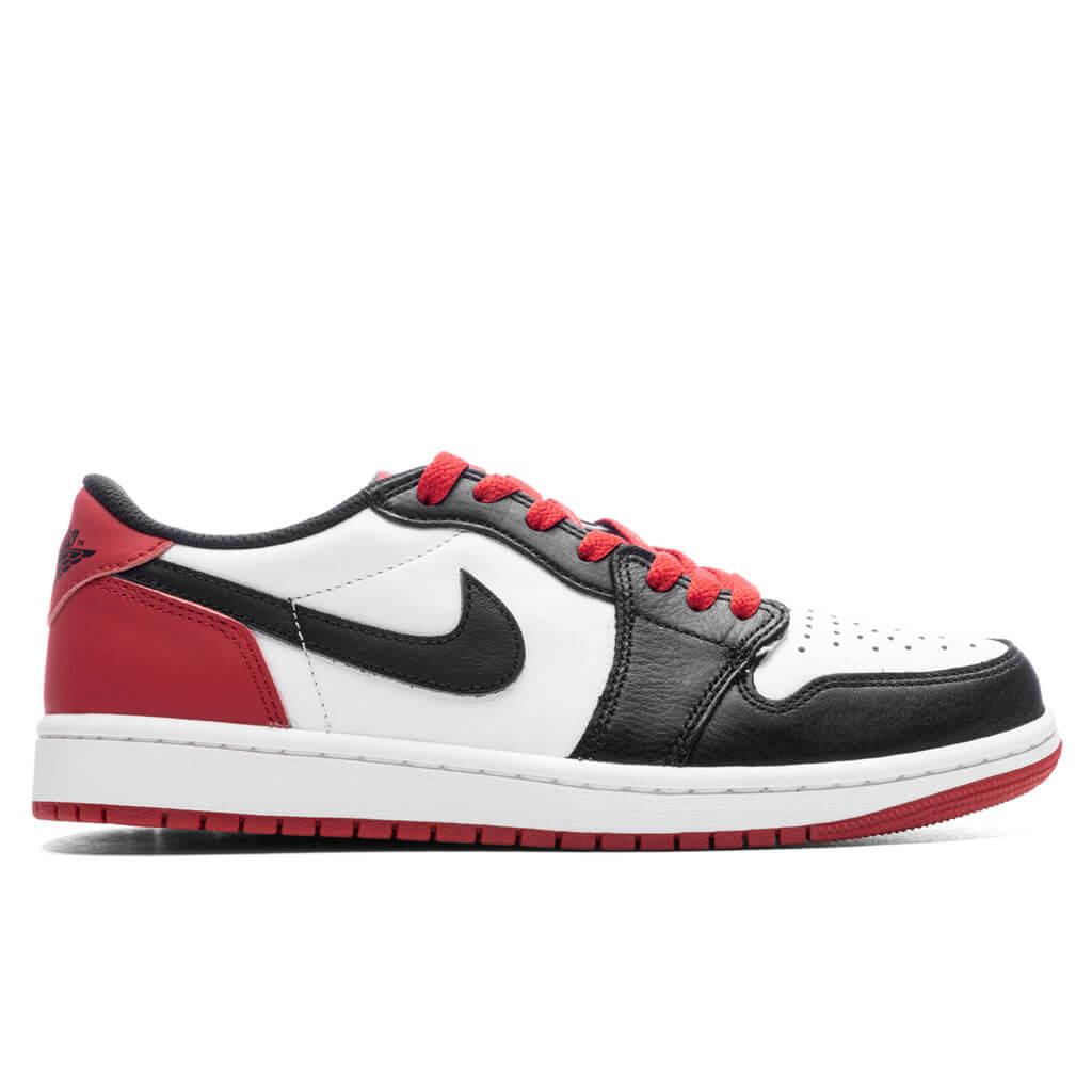 Air Jordan 1 Low OG 'Black Toe' - White/Black/Varsity Red