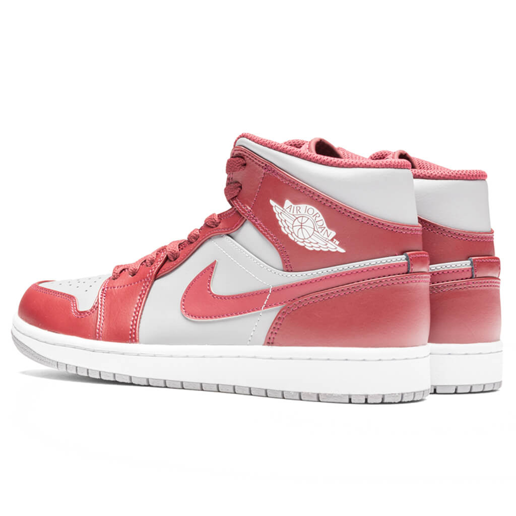 Air Jordan 1 Mid - Cherrywood Red/Cement Grey/White, , large image number null
