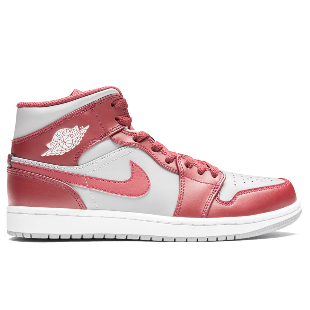 Air Jordan 1 Mid - Cherrywood Red/Cement Grey/White