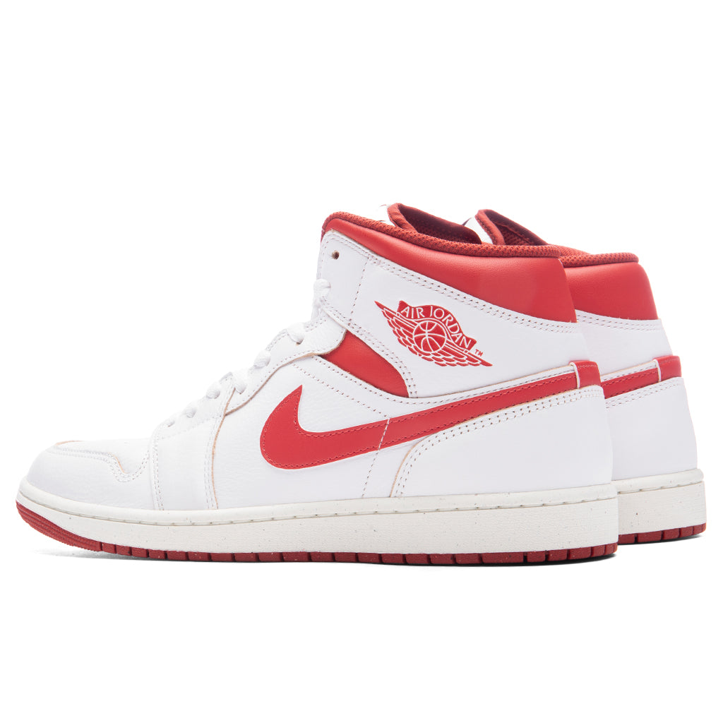 Air Jordan 1 Mid SE - White/Lobster/Dune Red, , large image number null