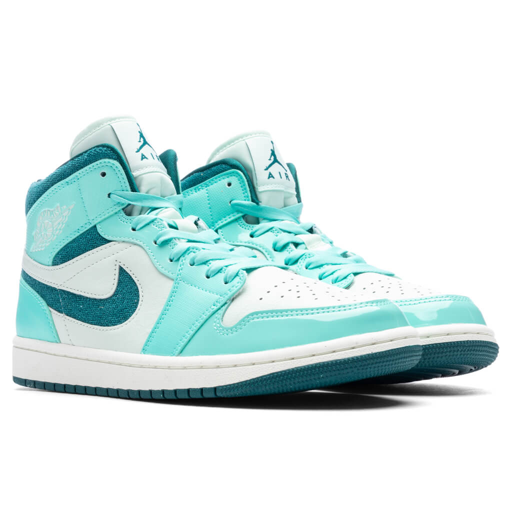 Women's Air Jordan 1 Mid SE - Bleached Turq/Sky J Teal/Barely Green, , large image number null