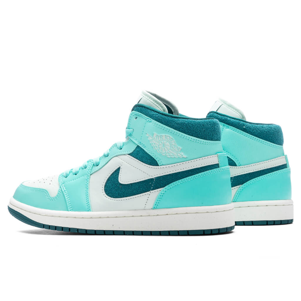 Women's Air Jordan 1 Mid SE - Bleached Turq/Sky J Teal/Barely Green, , large image number null