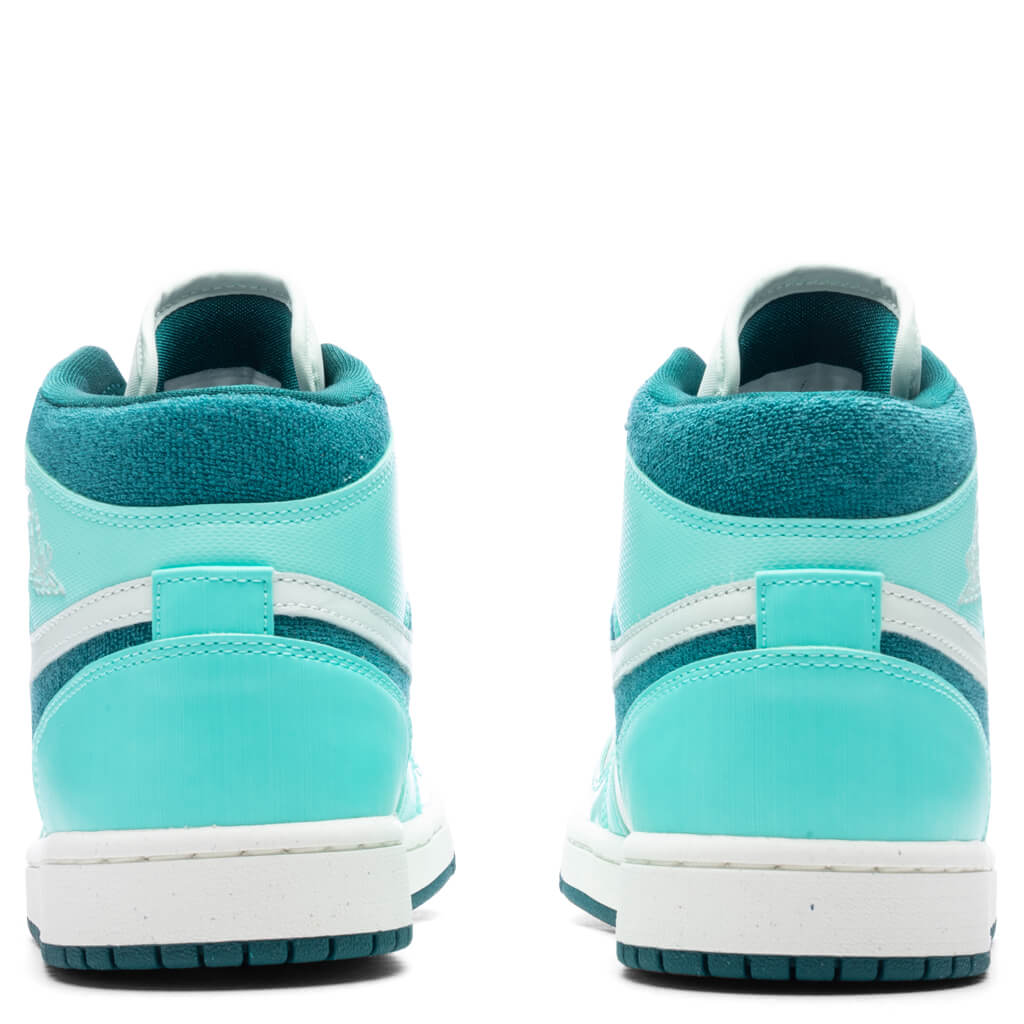 Women's Air Jordan 1 Mid SE - Bleached Turq/Sky J Teal/Barely Green, , large image number null