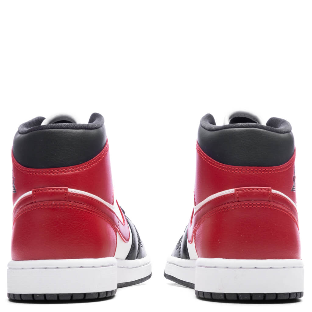 Air Jordan 1 Mid Women's - Sail/Gym Red/Off Noir, , large image number null