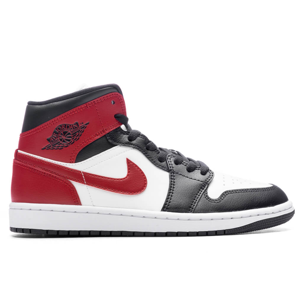 Air Jordan 1 Mid Women's - Sail/Gym Red/Off Noir, , large image number null